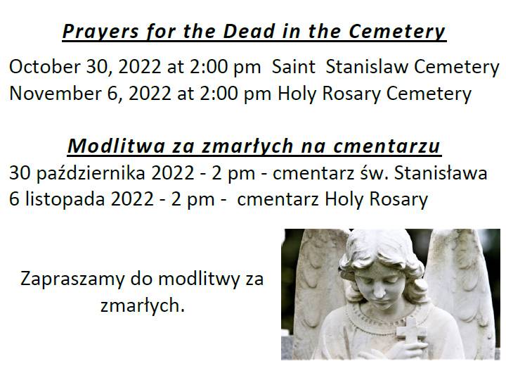 Modlitwa za zmarłych na cmentarzu / Prayers for the Dead in the Cemetery