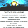 Christmas Mass Schedule 2022  