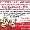 PIEROGI SALE, November 9, 2024  
