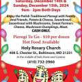 Pierogi Sale, December 14-15, 2024 